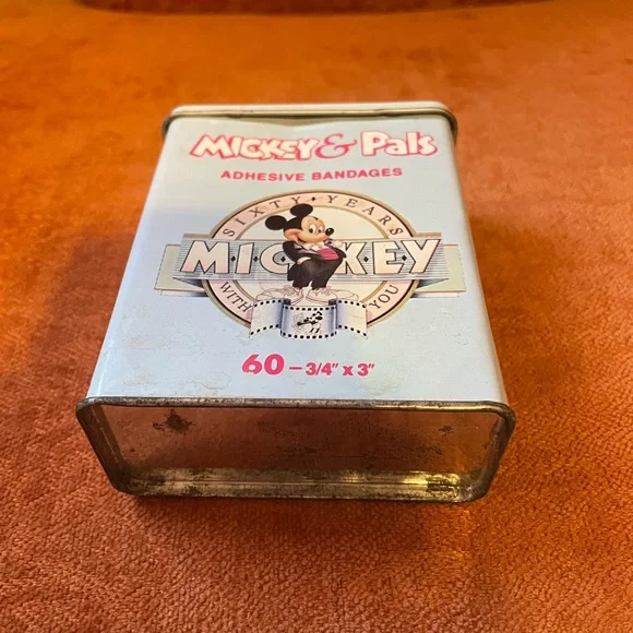 Vintage Mickey Mouse Band Aid Container, Good condition - Picture 2 of 5